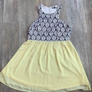 Lulu’s geometric fit and flare dress